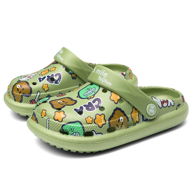 
Fashion printing wholesales High quality sandals eva Kids clog shoes 