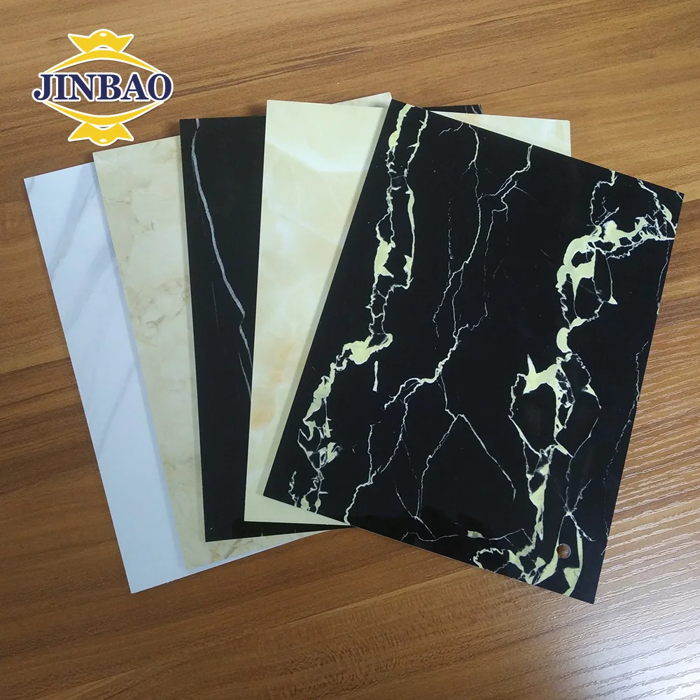 JINBAO pvc rigid board white patterned wall panels 4x8ft 3mm 4mm 5mm decoration rigid PVC sheet