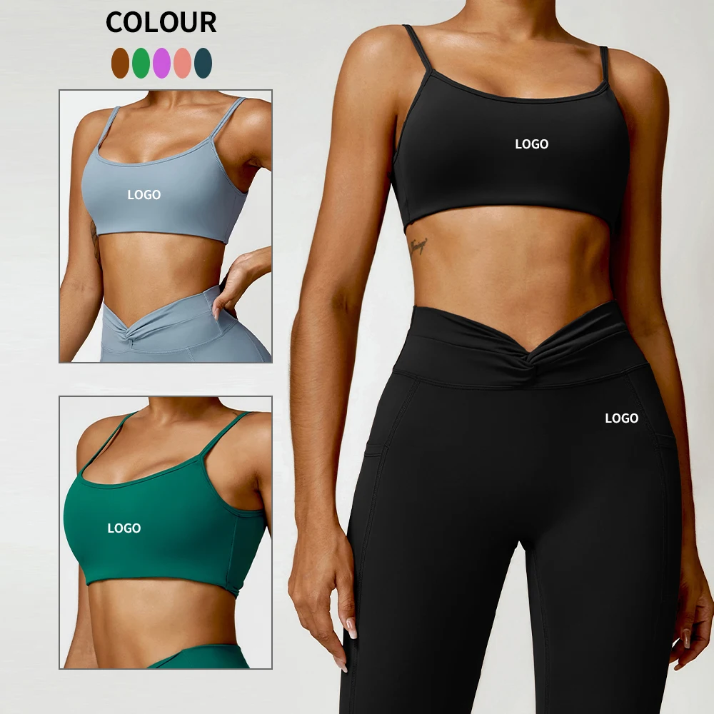 Women Sexy Sports Bra Twisted Back Gym Fitness Quick Dry Top Workout Running Slim Straps Yoga Bra Sports Bra For Women Fitness