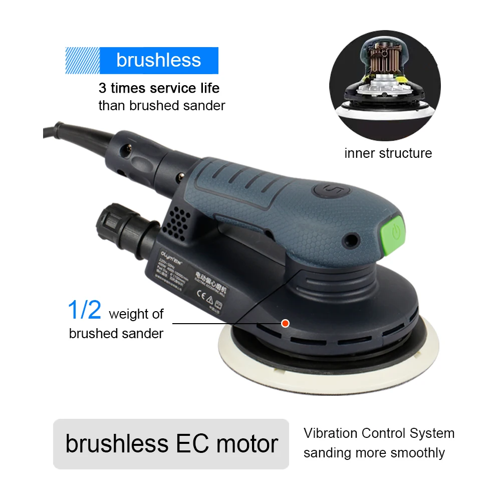Electrical Car Sander Electric Orbital Dustless Sander