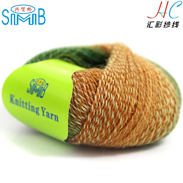 Shanghai SMB High Quality Colorful Island Yarn For Hand Knitting