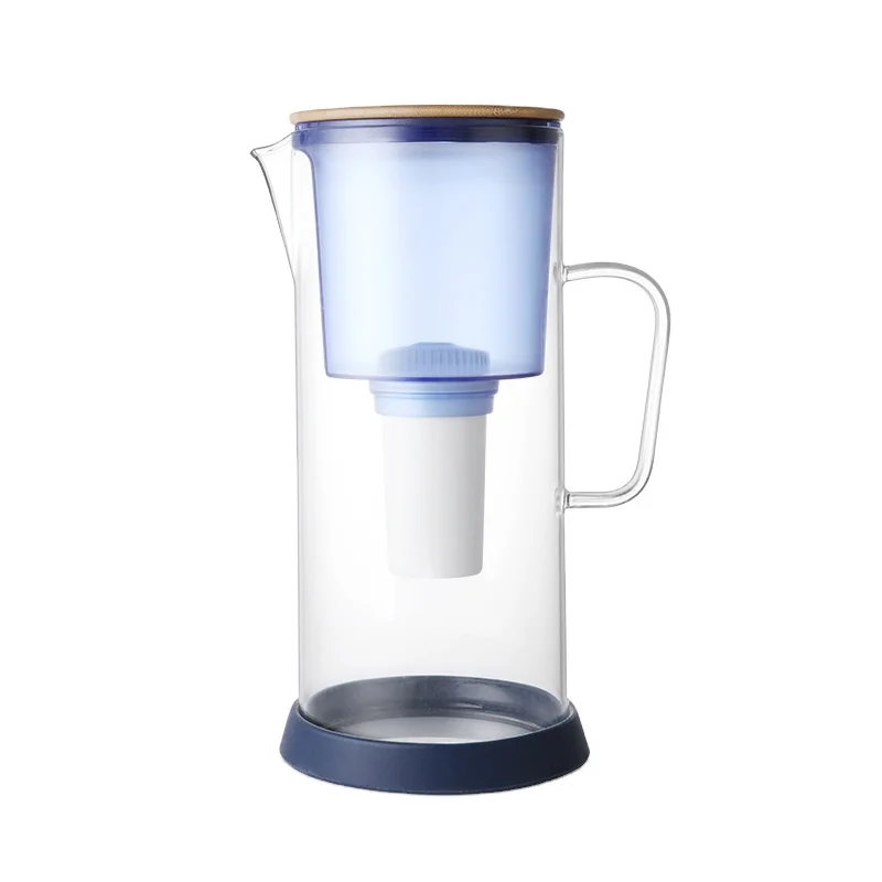 OEM 3.5L Portable Borosilicate Glass Drinking Water Pitcher Jug Remove Chlorine Heavy Metal Bacteria