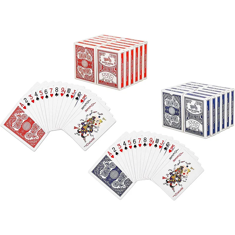 Custom CMYK Printed Logo Board Game Back And Front Poker Cards In Bulk Four Colors Chinese Playing Cards