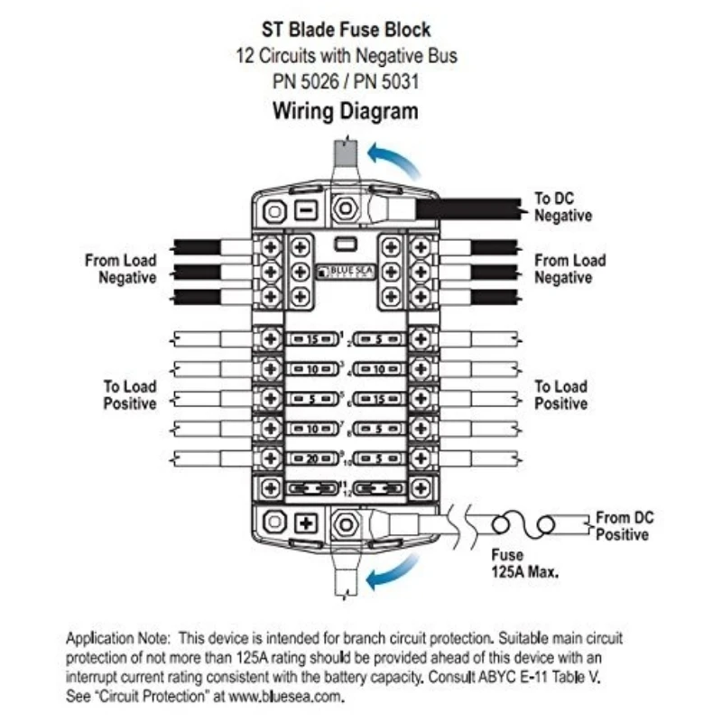 Waterproof 12 Way Blade Fuse Box Standard Circuit Fuse Block Fuse Holder Automotive