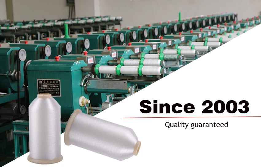 High elasticity white 0.12mm 0.14mm fine sewing thread