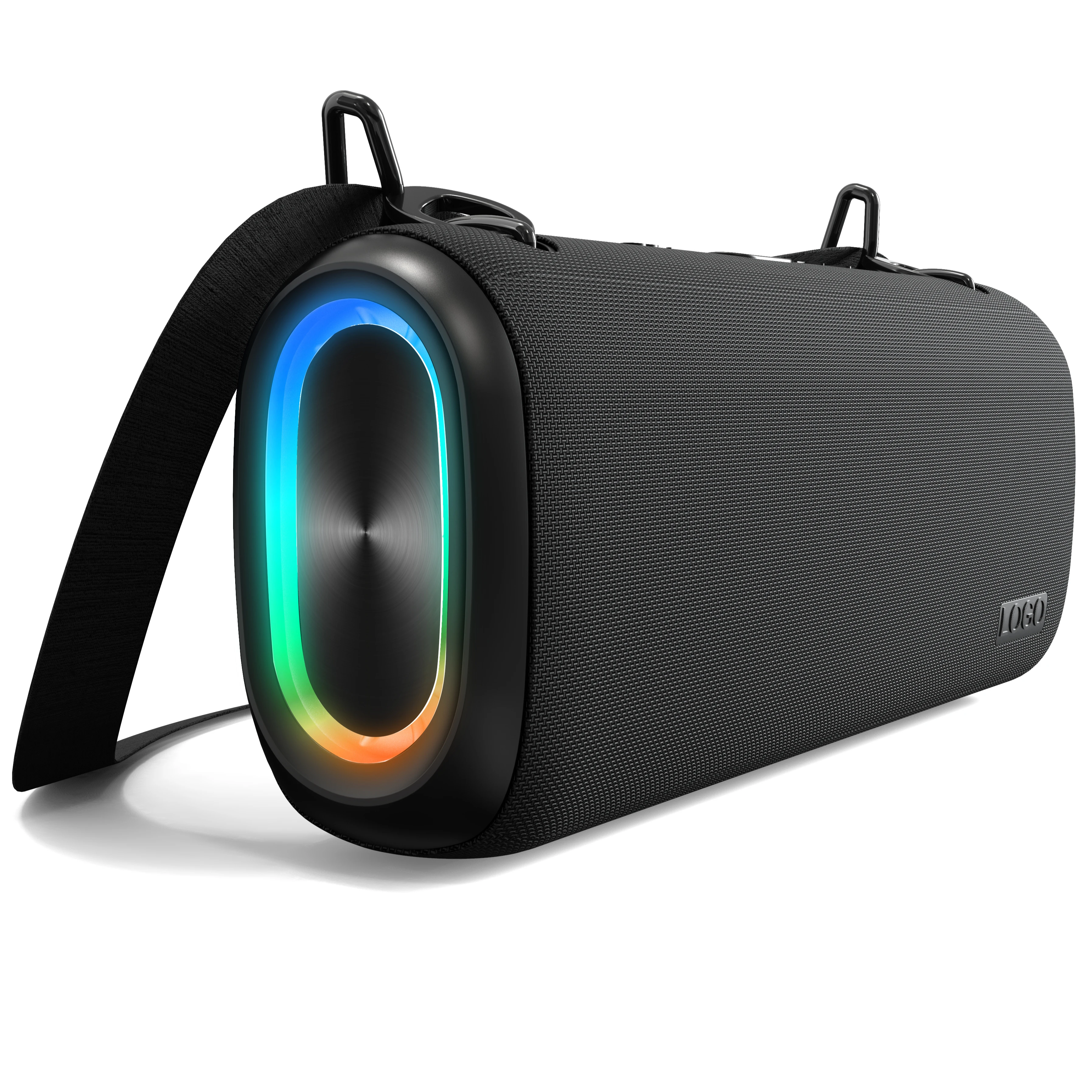 2021 Newest 100W IPX5 Fashion Waterproof shower Hifi Subwoofer Speaker music Dj Super Bass Blue tooth Portable RGB LED Speaker