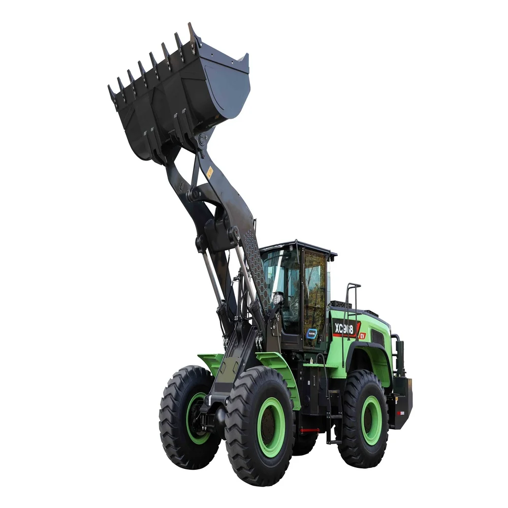 Long lifetime China popular brand newest model electrical front end loader 270kw 5.5t XC958-EV with import engine in stock sales