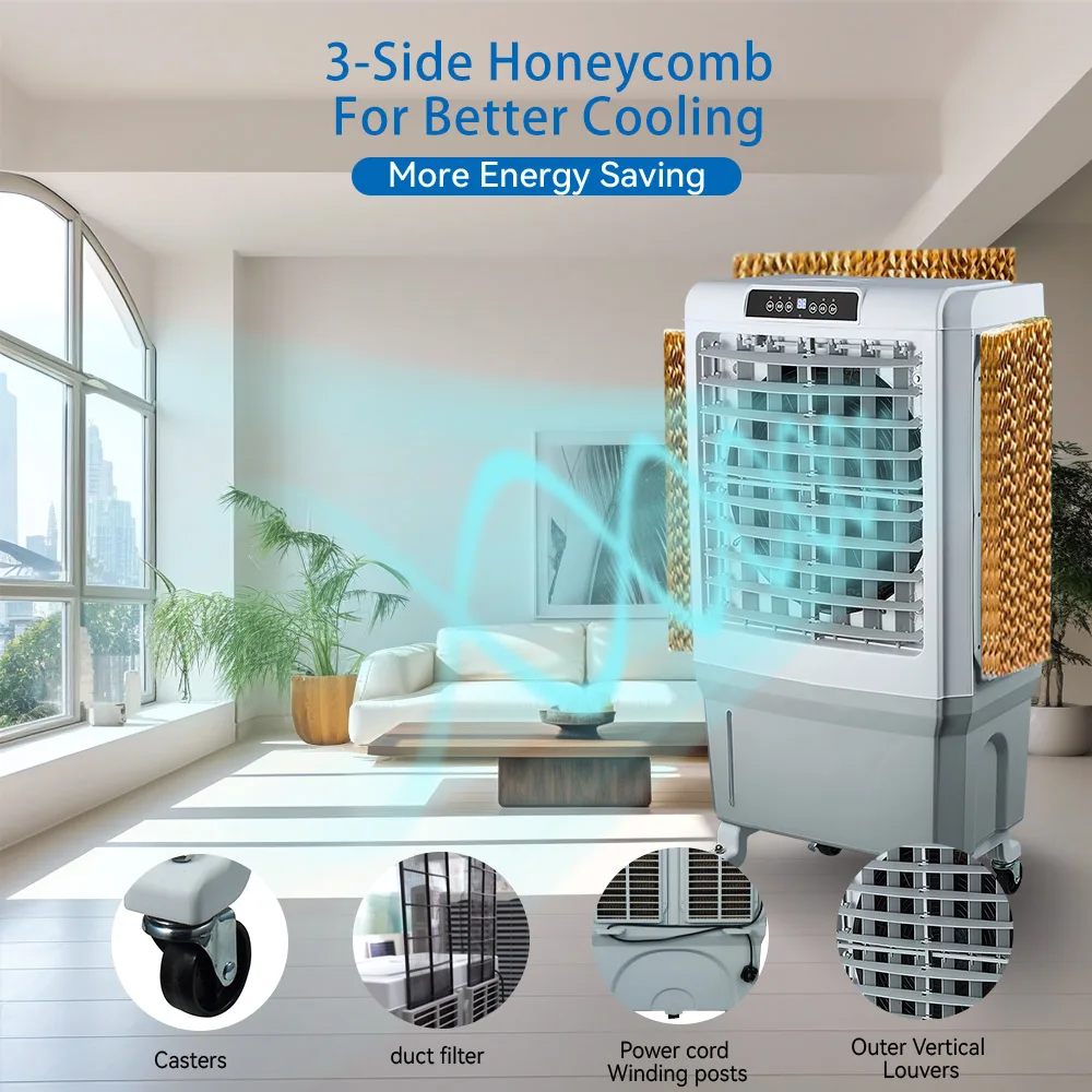 best-selling portable evaporative aircooler low cost portable desert air cooler remote air cpling fan