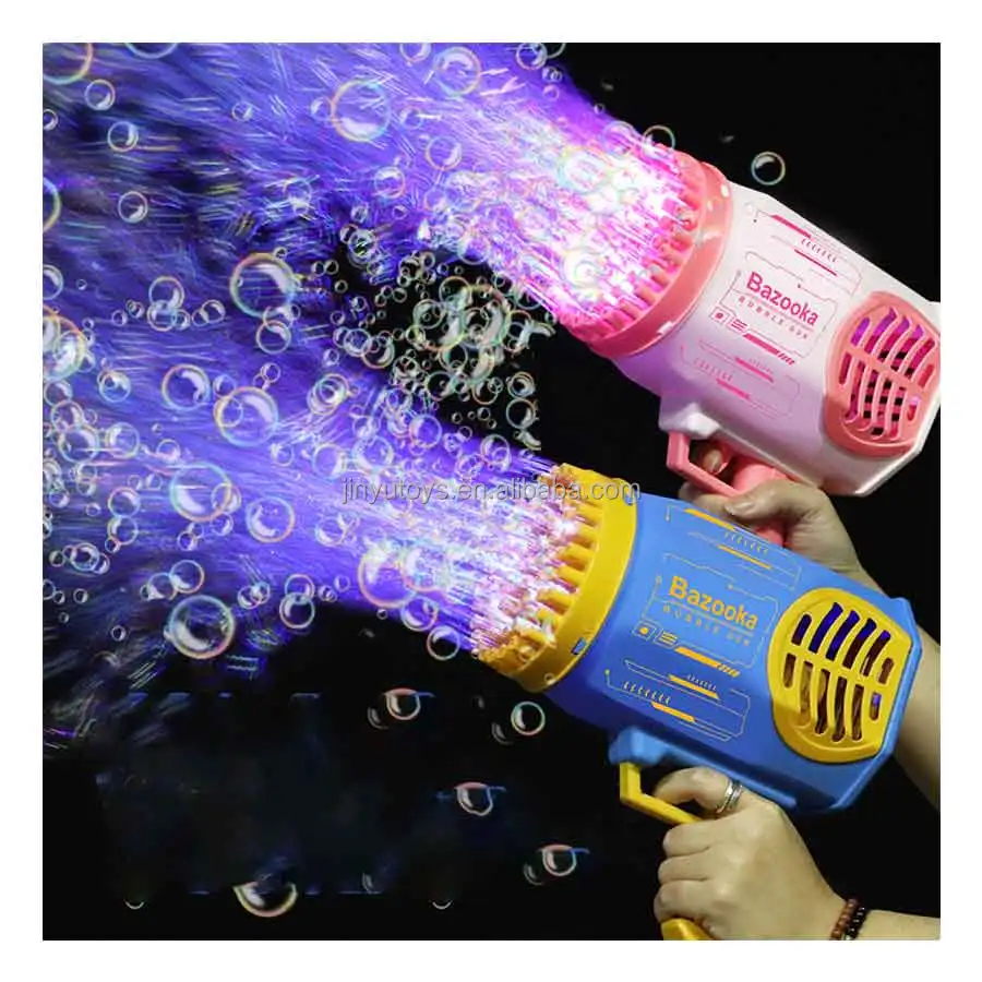 Wedding Lighting 69 Holes Bazooka Rocket Bubble Gun Machine Toys Factory New Arrival Outdoor Toy Holiday Party Gifts for Kids
