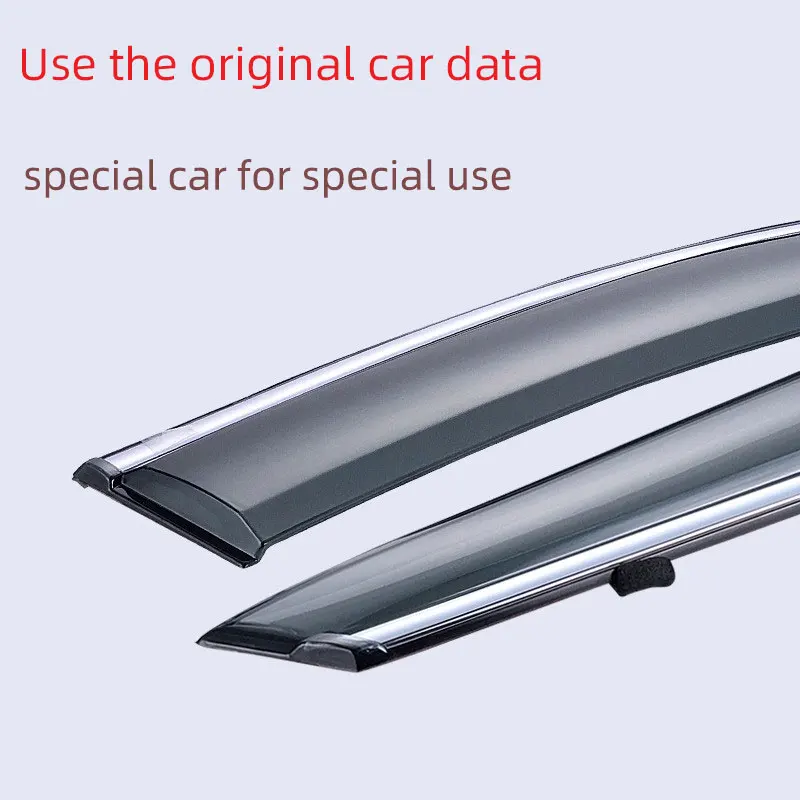 Acrylic Car Door Windows Sun Vent Visor Weather Shield Rain Guard Wind Deflector Window Vios For Toyota vios
