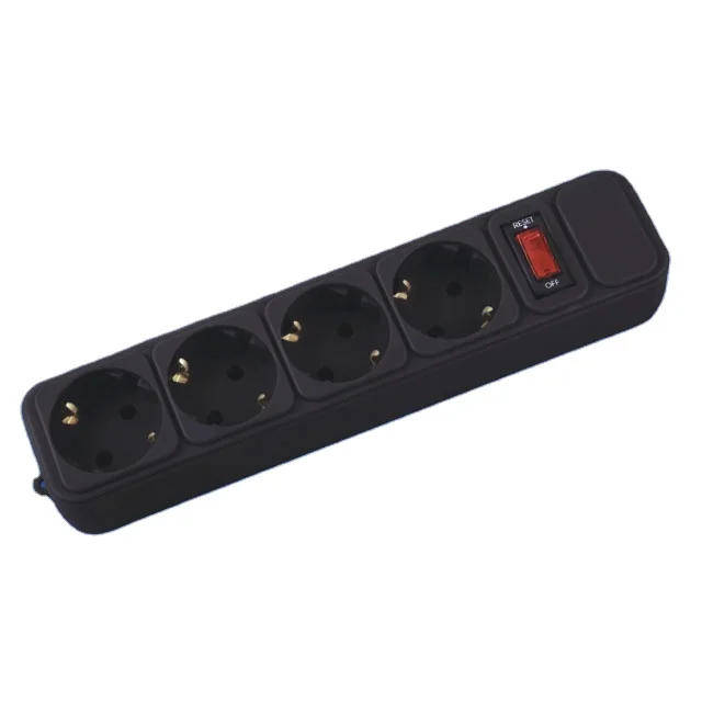 4 способа 4 gang PP оболочки удлинитель розетка с выключателем