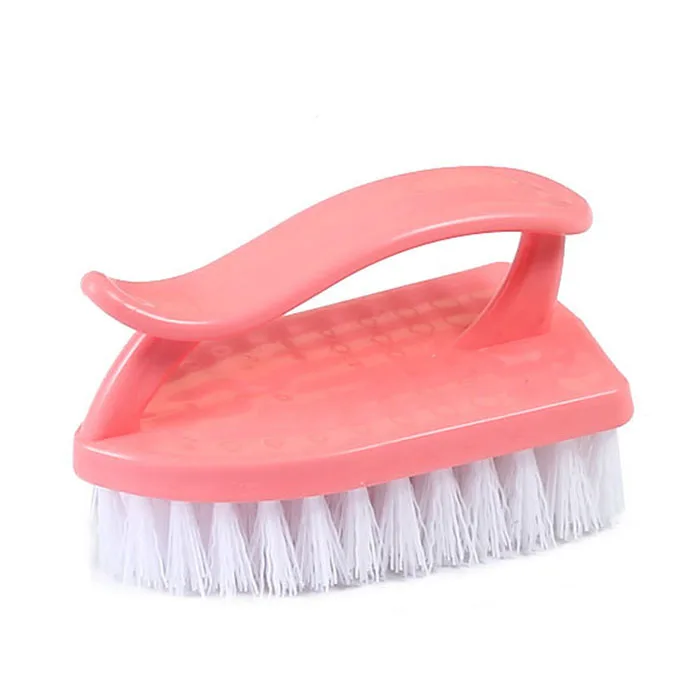 HQ0032 Africa market iron shaped plastic hand clothes brush