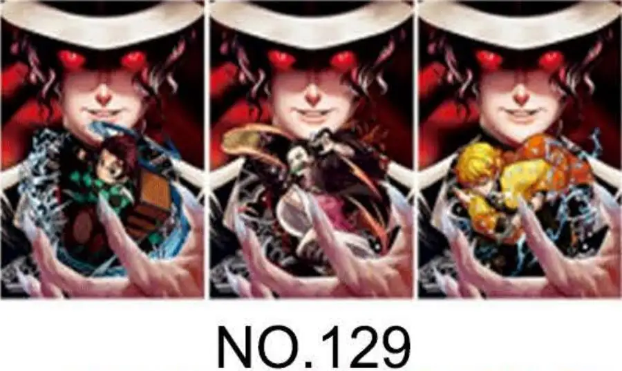 29.5*39.5CM anime holographic picture wall art decorative demon slayer 3d lenticular posters