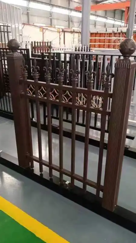 Customized Outdoor Metal  Handrail  stair Fitting Tubular Steel Railing Aluminum Railing System