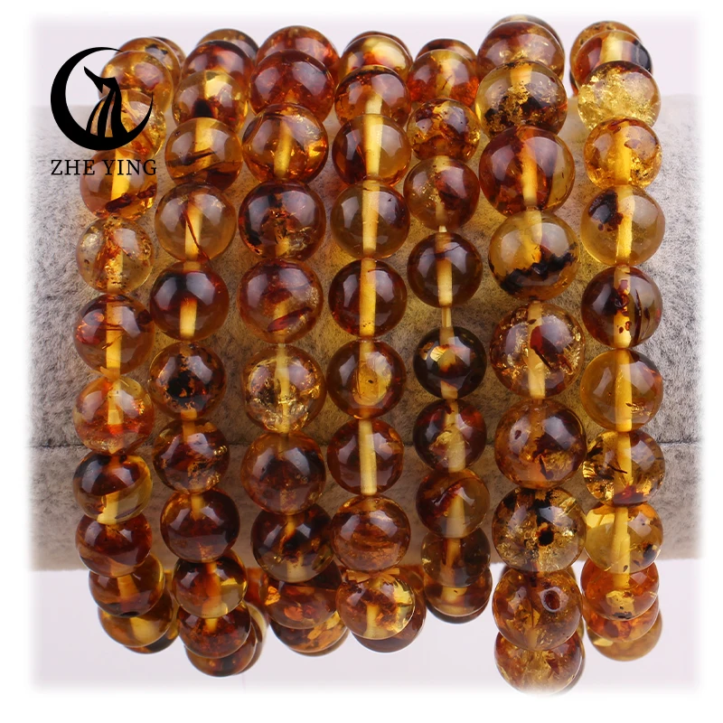 Браслет из янтарного камня