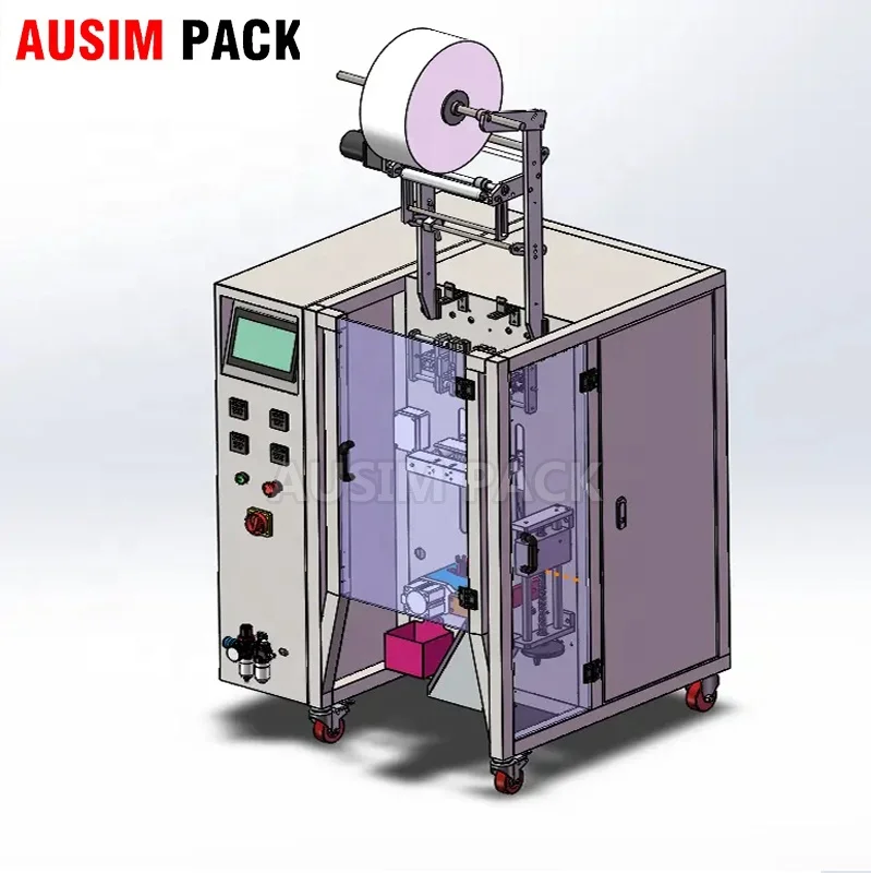 Fully automatic 4 lane vertical ffs machines multilane liquid sachet filling honey stick packaging machine