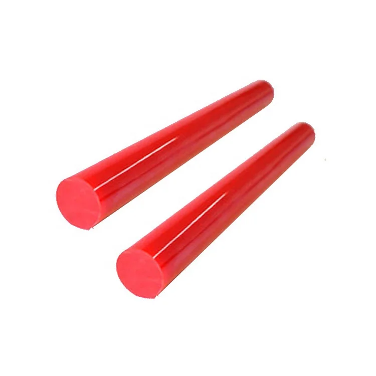 Cylindrical 90A-95A High Hardness PU Polyurethane Rod Engineering Plastic PU Rod 12*500MM