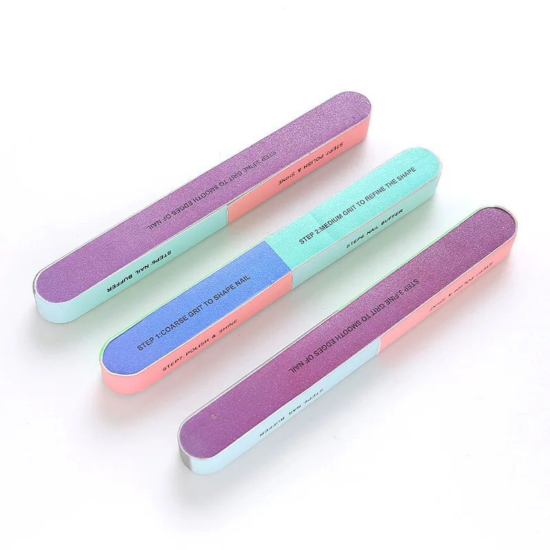 Wholesale Color Multifunctional Professional Children Finger Foot Scrub Nail File Buffer Cube