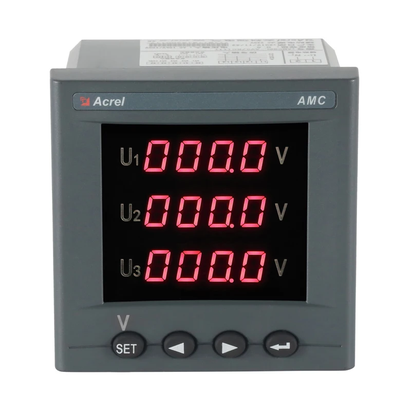 Acrel AMC96L-AV single phase programmable intelligent voltmeter with RS485 Modbus