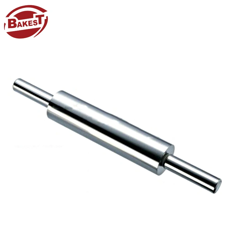 Bakest  Small Cylinder Stainless Steel Dough Bread Kitchen Rolling Pin