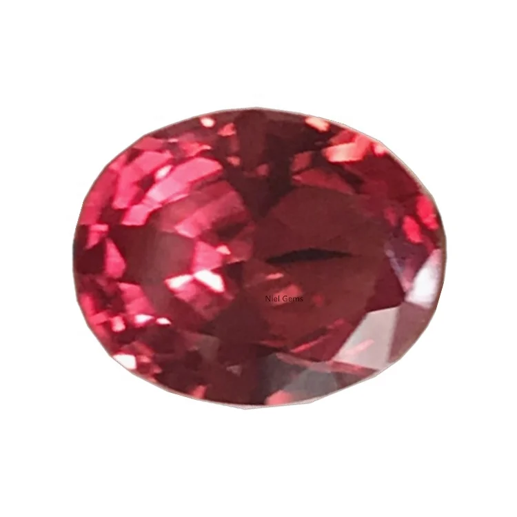 57# oval synthetic corundum sapphires loose stones gemstone color stone padparadscha sapphire niel gems