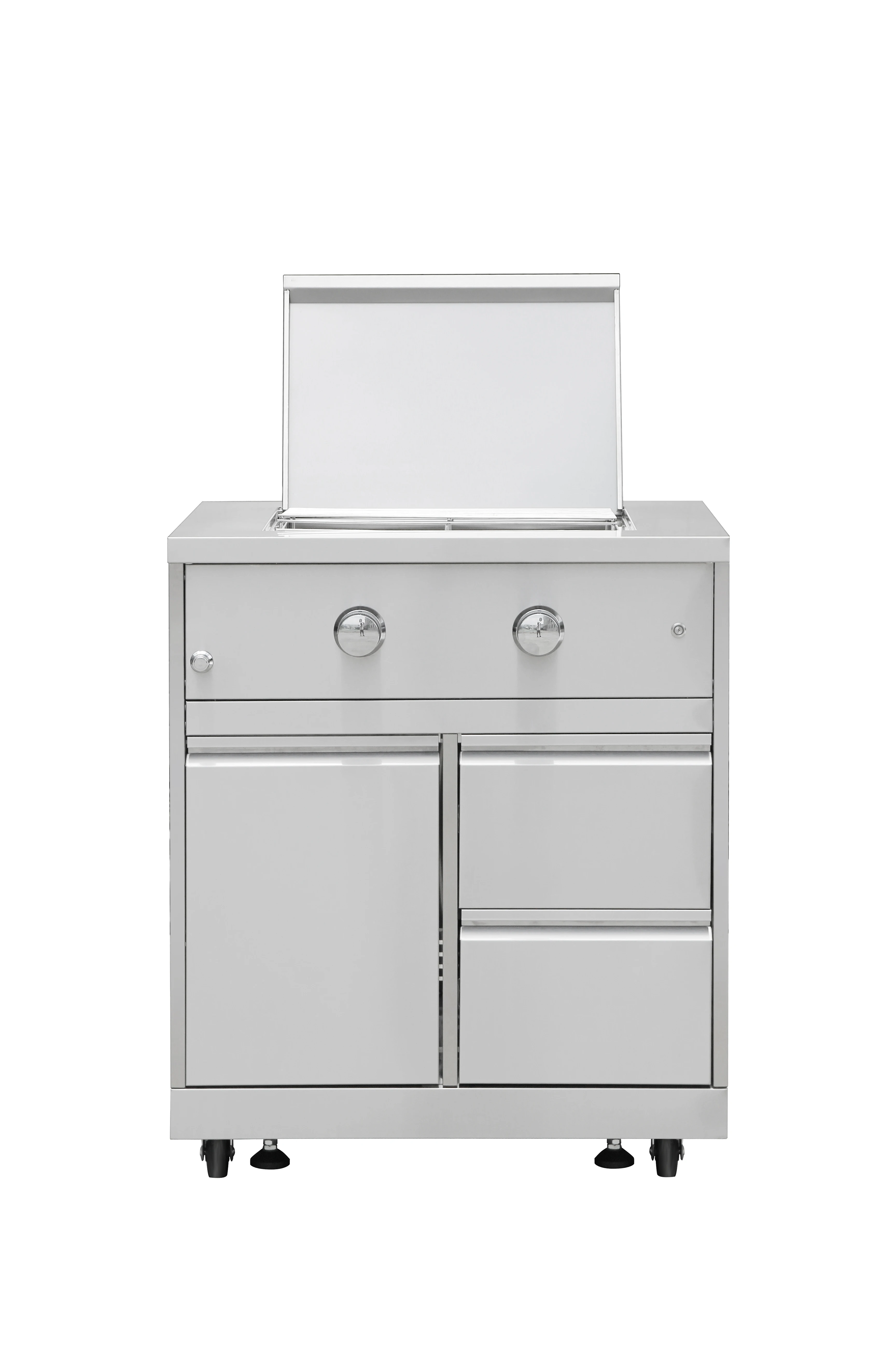 Hyxion outdoor kitchen 7pc with pizza oven BBQ grill