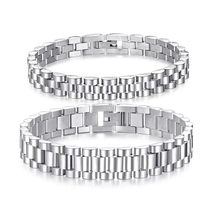 New Arrival Simple Couple Stainless Steel Hollow Fashion Jewelry Bracelet Mens Women