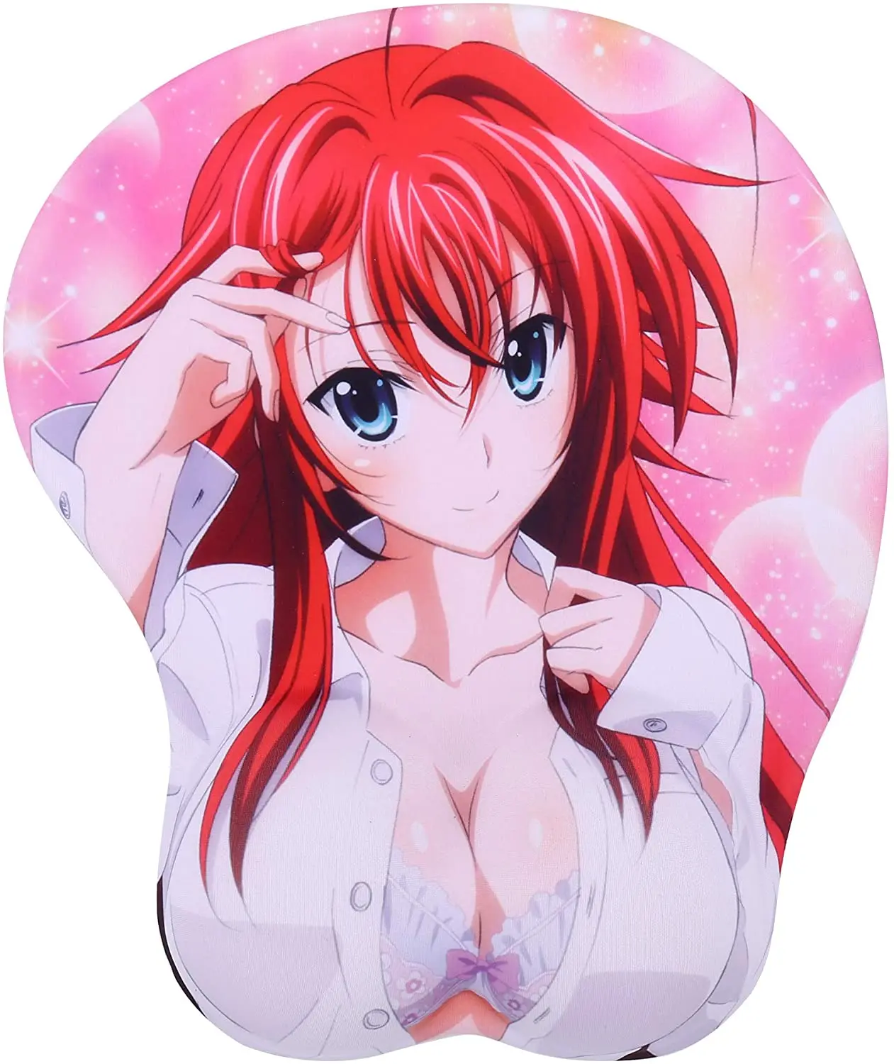 Custom Design Printed Ergonomic Wrist Rest Support PU Silicone Gel Anime 3D Sexy Mousepad