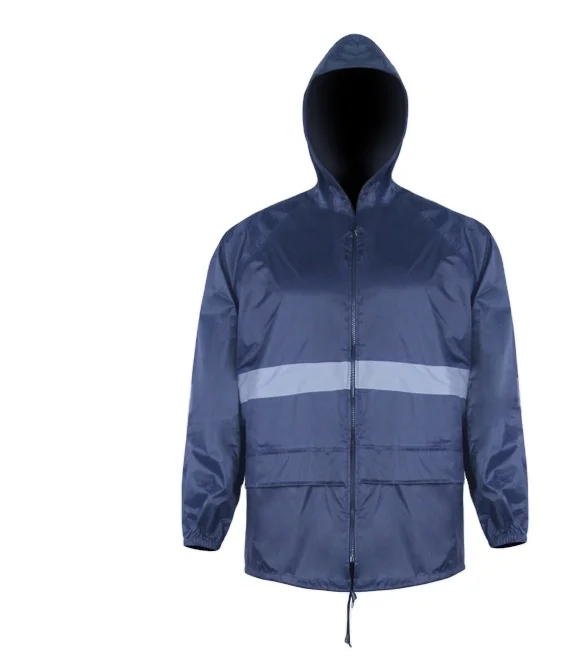 Polyester Waterproof poncho raincoat Hooded Rainwear poncho raincoat Rain Suit for Man Reflective Men Pants Custom pvc raincoat