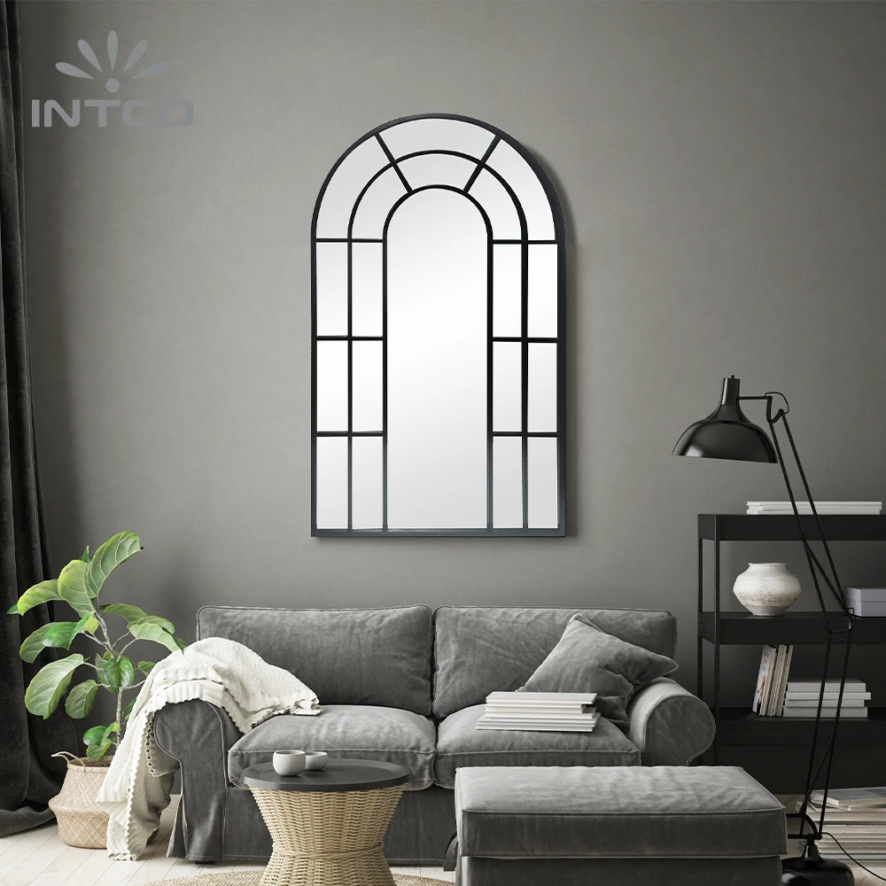 INTCO New Arrival Home Decorative Window Shape Mirror Frame
