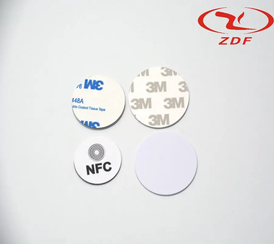 Customizable 120x120MM Waterproof NFC Epoxy Sticker Google Play Gift Review Label