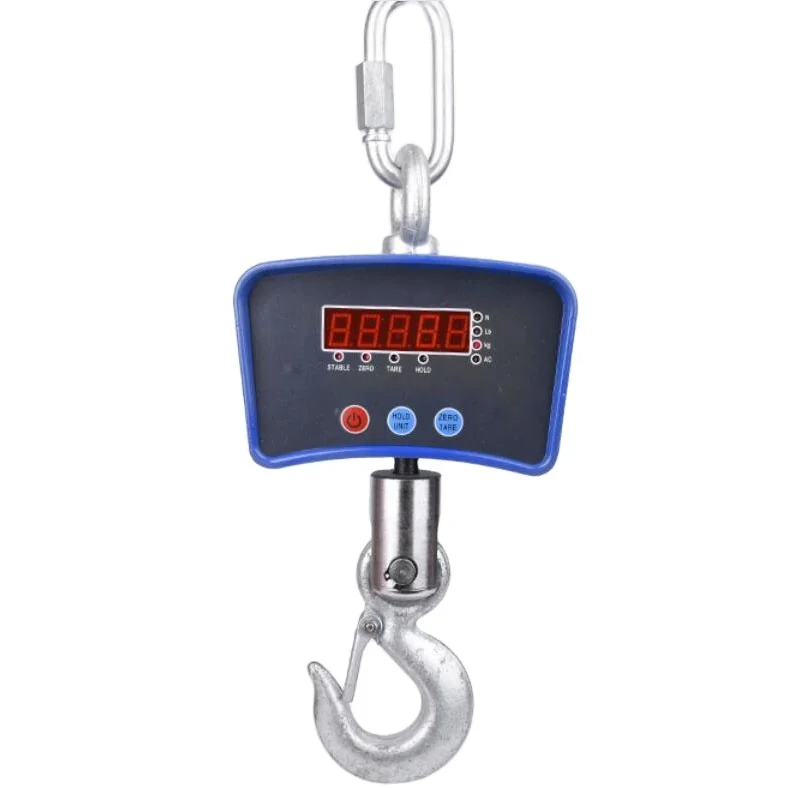 OCS Electronic Hanging LED Display New Crane Scale Aluminum  Blue Arrow Weighing  Scale 1000kg