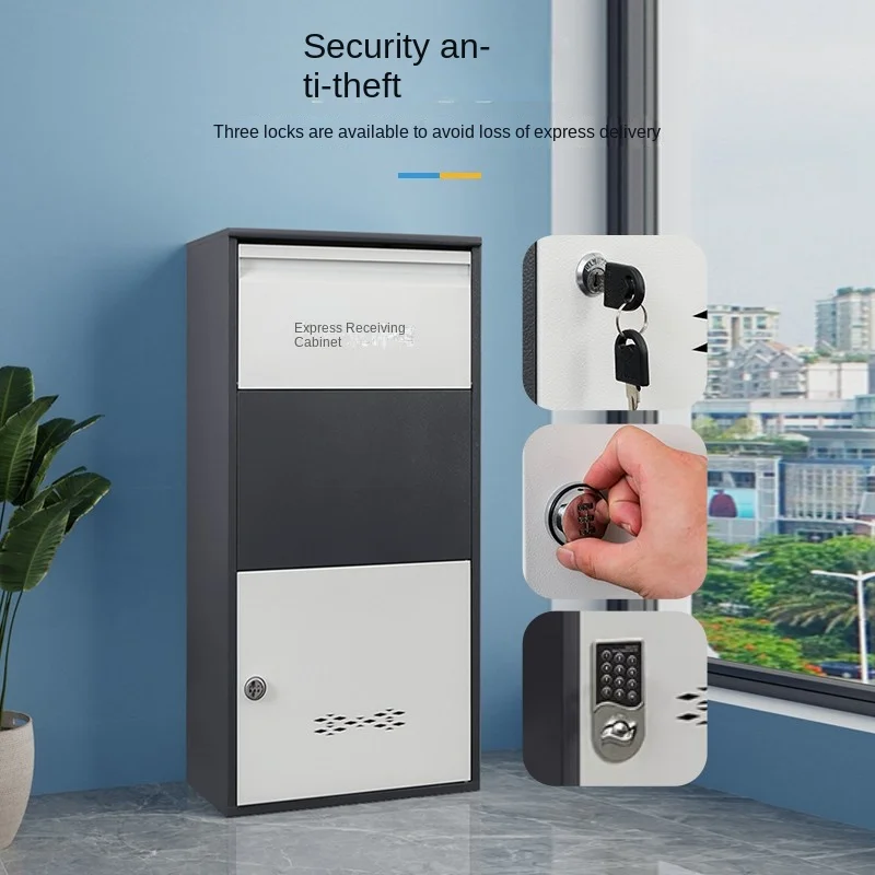Home Outdoor Express Cabinet for Villa Community Metal Anti-Theft Locked Delivery Cabinet Private Company Personal Posting Box
