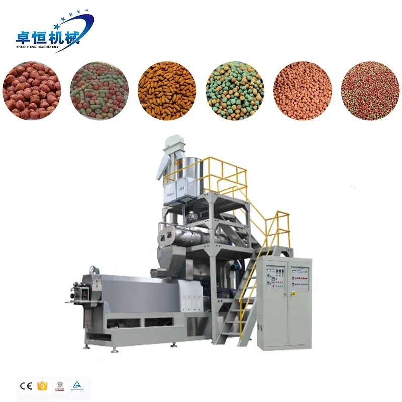 ce high quality 1ton fish food machine floating fish feed production line