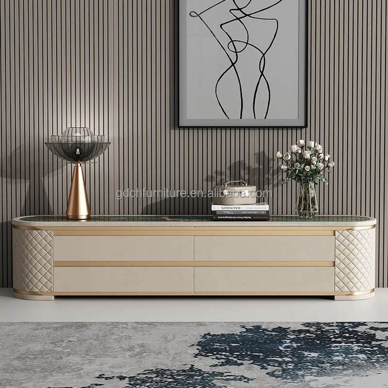 Modern luxury household furniture TV cabinets TV tables media consoles living room Solid wood  TV cabinets