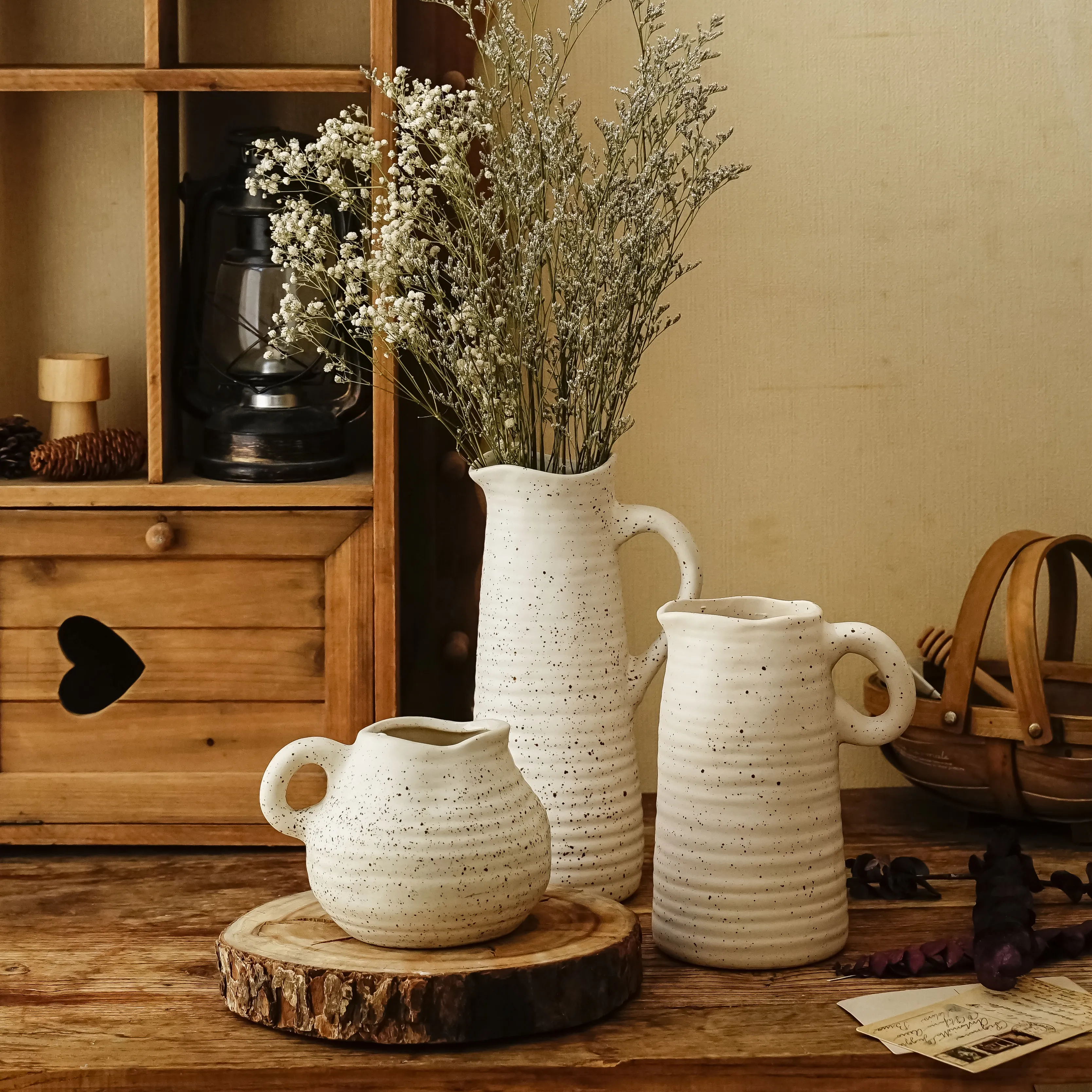 Home decor Ceramic Vases sandstone style flowers pot other decorative flowers and plants ceramic & porcelain vases