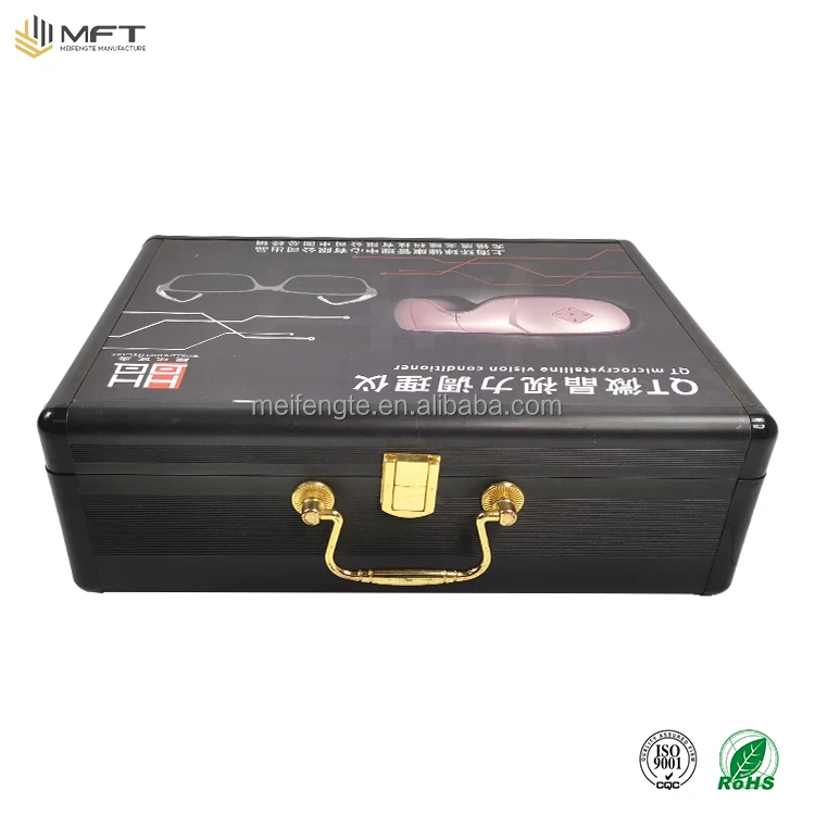 Hard Carrying Case Aluminum Briefcase with foam for professional earphone