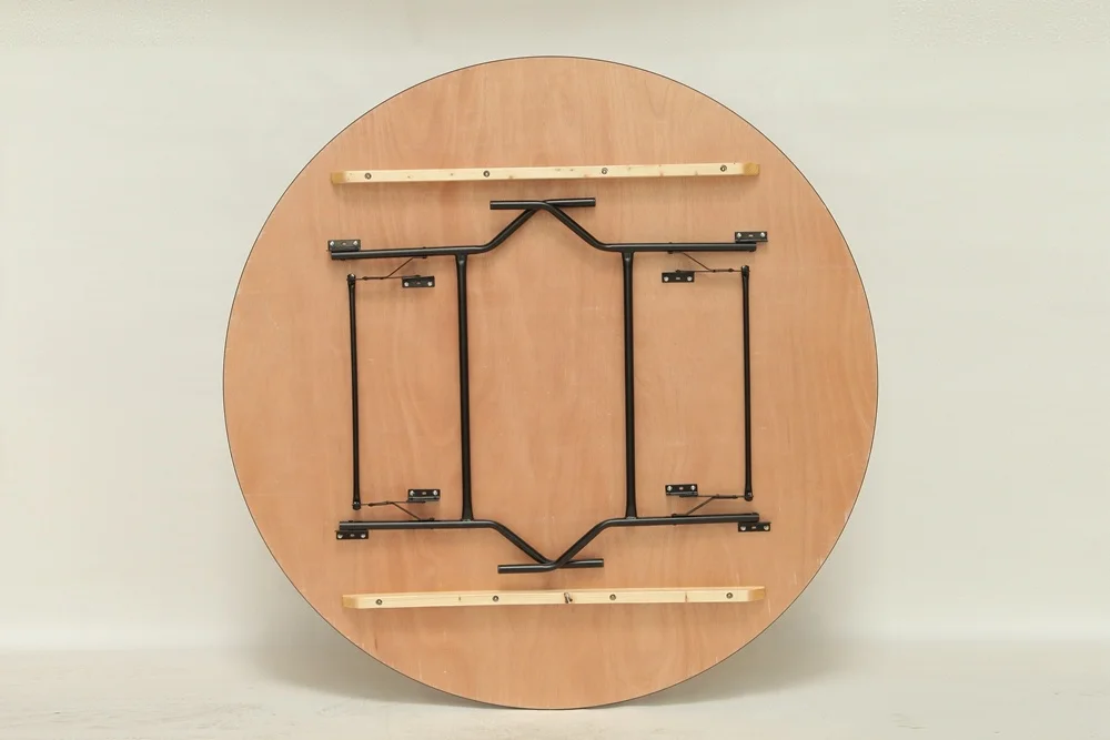 2024 China Manufacturer Factory Supply American Modern Style plywood Wood round foldable Table