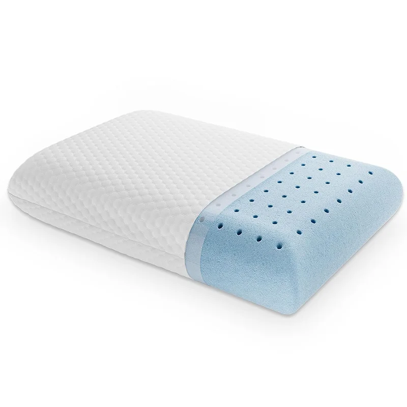 Hot Sles Standard size Gel infused Ventilated memory foam bed pillow