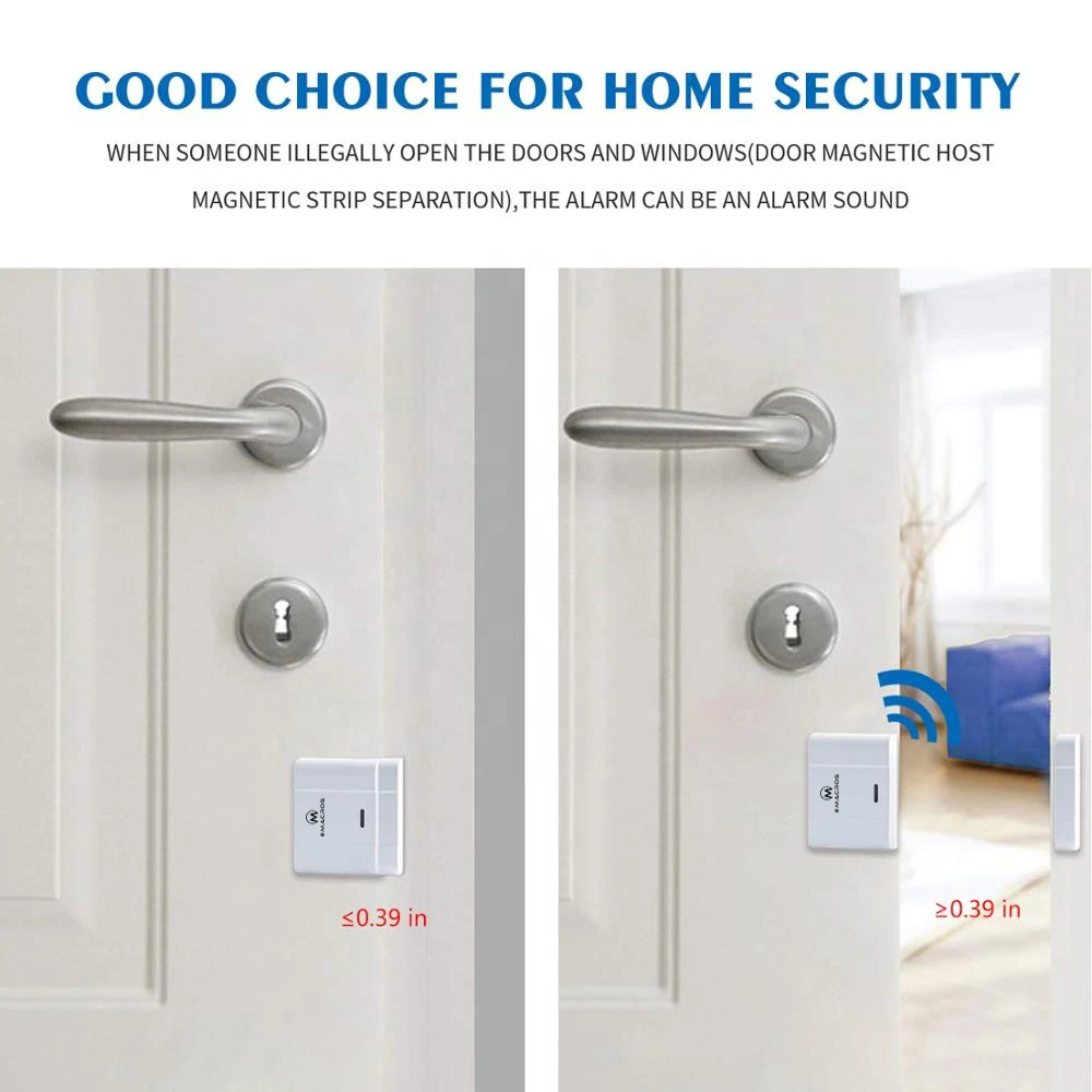 Wireless Driveway Alarm Magnetic Door Sensor Anti Theft Windows Alarm Door Security Alarm