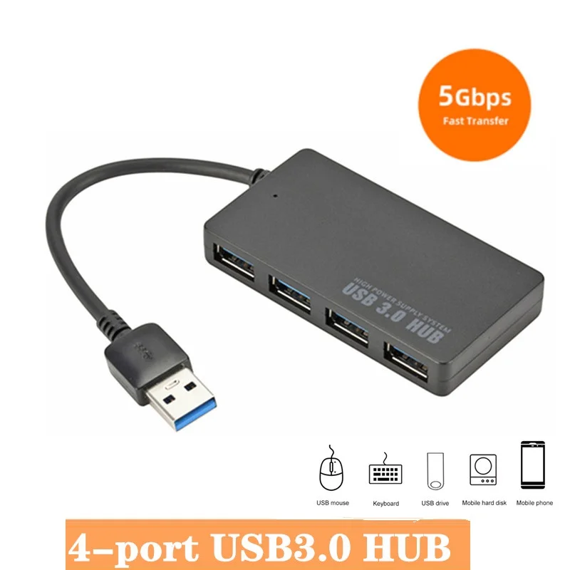 Usb-концентратор 3 0 4 порта высокоскоростной концентратор высококачественный USB-концентратор разветвитель для ПК ноутбука Mac настольного