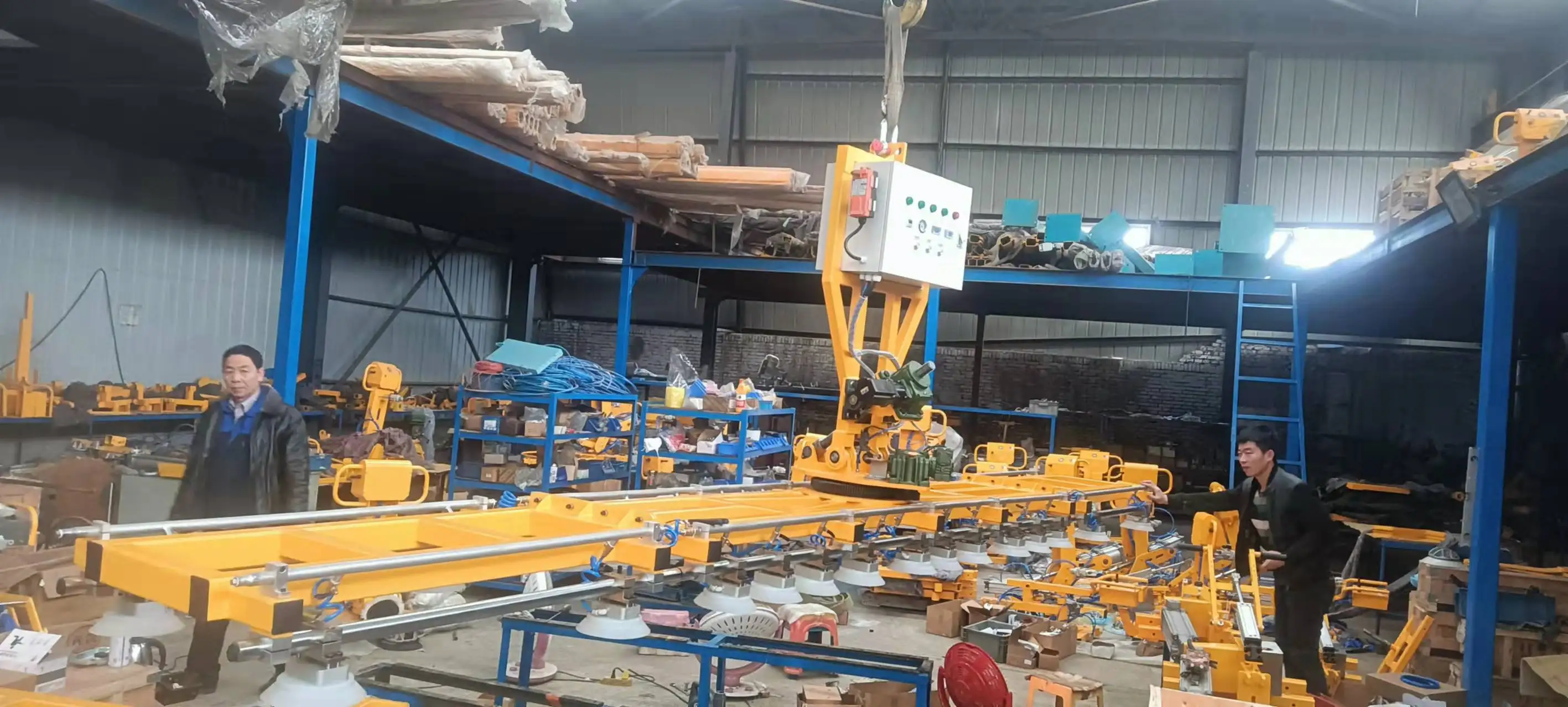 Customer Design Curved Glass Vacuum Lifter Radius Glass Lifter Machine 1200KG Heavy Duty