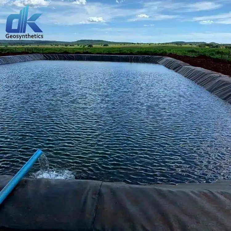 0.5mm 0.75mm 1mm Fish Farm Pond Liner Waterproof HDPE Geomembranas tarpaulin fish tank liners