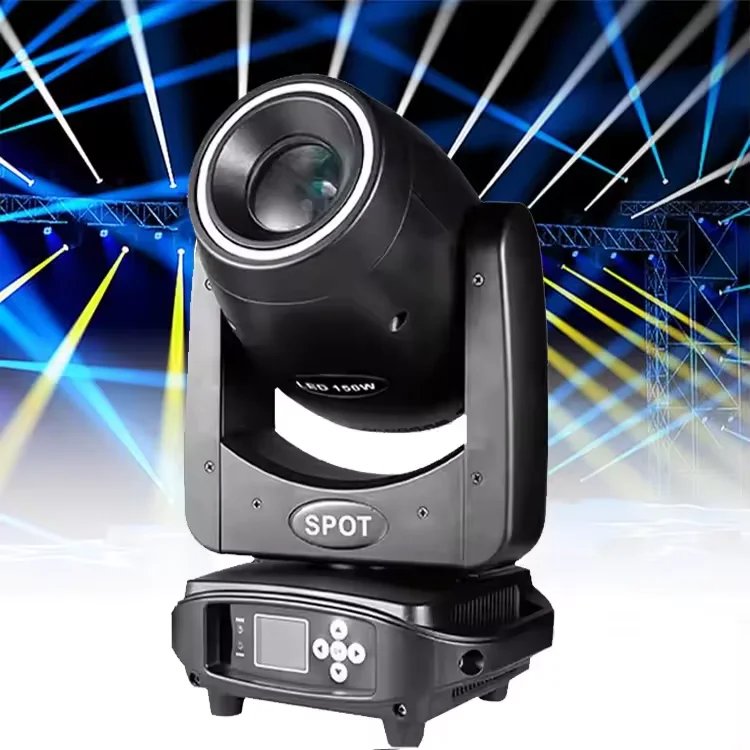 2024 Newest Arrival 150W stage led spot moving head with led ring effect