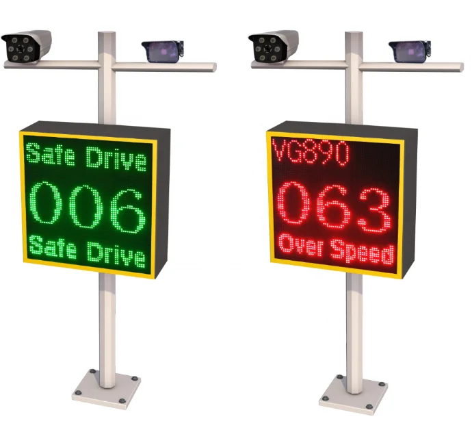 Traffic Radar Speed Sign With Detectable Camera