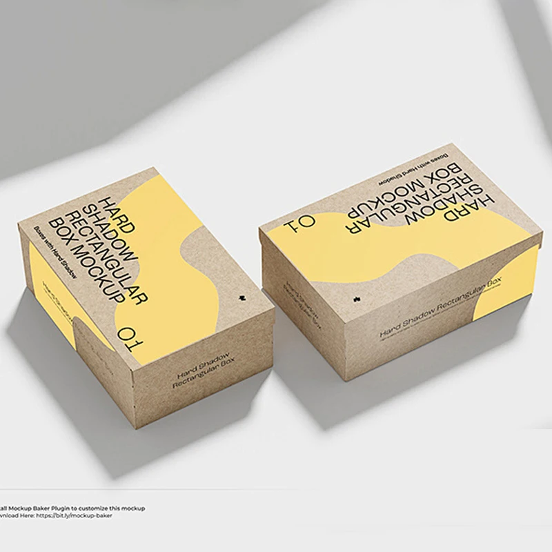 Custom Logo Printed Flat pack Paper Packaging Box Corrugated Carton Cardboard Die Cut Folding Kraft Mailer Shipping Mailing Box