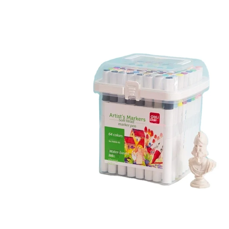 Deli 70809-48 Multifunctional Color Double Head Marker Pen Learning Drawing Stationery high quality