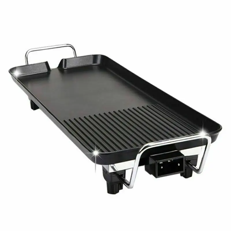 
Teppanyaki Griddle Grill Smokeless Non-Stick Barbecue Plate Baking Pan 