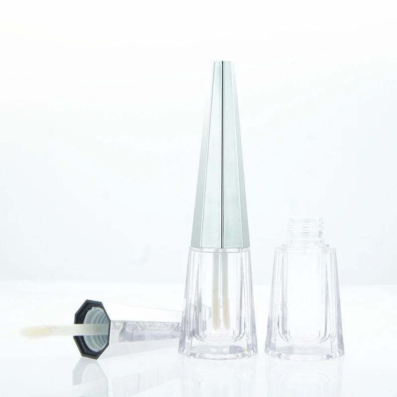 Spot silver transparent luxury container lip gloss tube