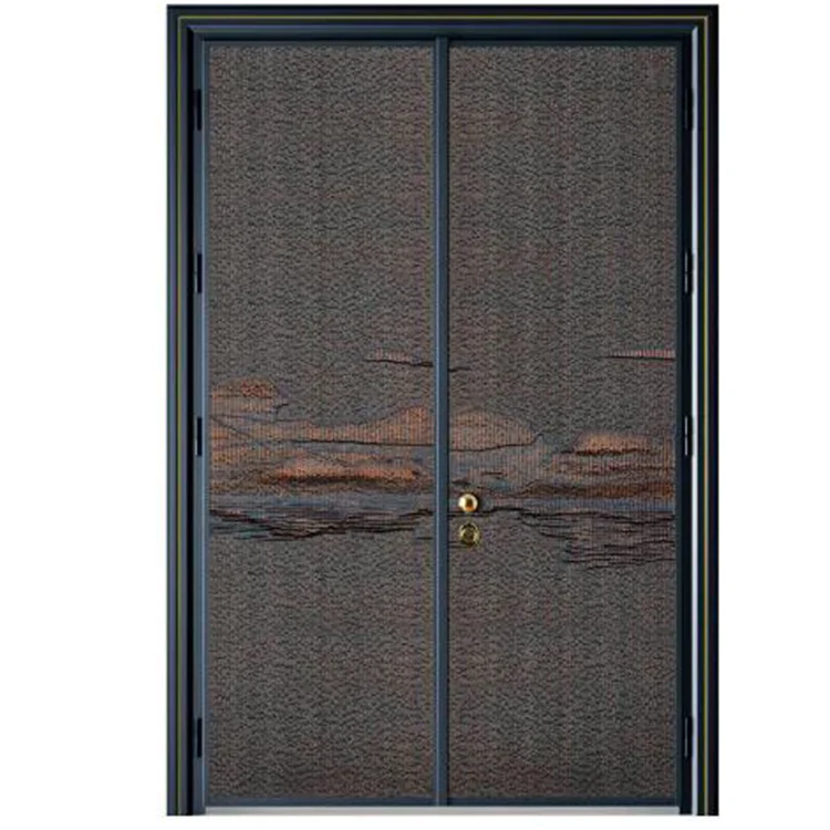 Modern Style Room Design Container Smart Sliding French Locks Garage Shutter Titanium Security Door